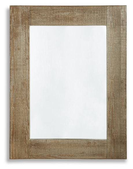 Waltleigh Distressed Brown Accent Mirror - Ornate Home