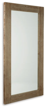 Waltleigh Distressed Brown Floor Mirror - Ornate Home