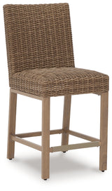 Walton Bridge Driftwood Outdoor Bar Stool (Set of 2) - Ornate Home