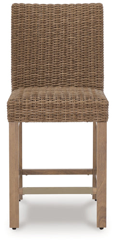 Walton Bridge Driftwood Outdoor Bar Stool (Set of 2) - Ornate Home