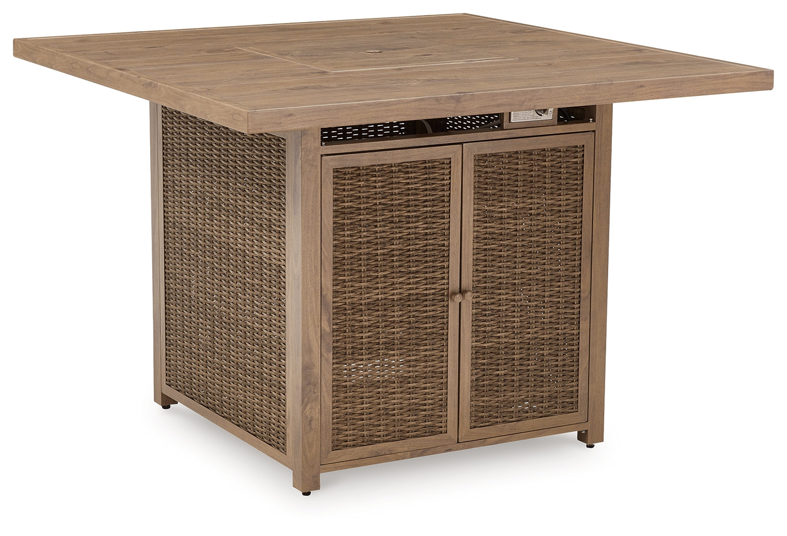 Signature Design By Ashley Walton Bridge Bar Table with Fire Pit - Thumbnail 2