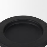 Wanda Matte Black Wood Pillar Candle Holders (Set of 2) - Ornate Home