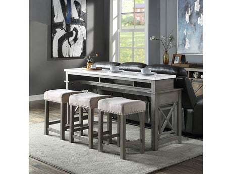 Wandella Beige Pack Counter Height Set - Ornate Home