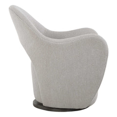 Wander Brown Fabric Swivel Chair - Ornate Home