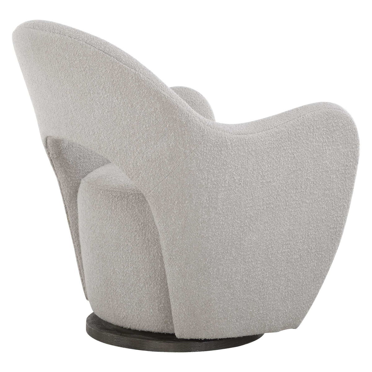 Wander Brown Fabric Swivel Chair - Ornate Home