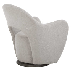 Wander Brown Fabric Swivel Chair - Ornate Home