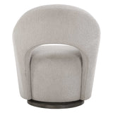 Wander Brown Fabric Swivel Chair - Ornate Home