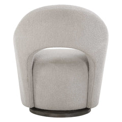 Wander Brown Fabric Swivel Chair - Ornate Home