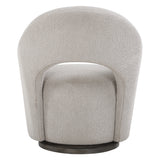Wander Brown Fabric Swivel Chair - Ornate Home