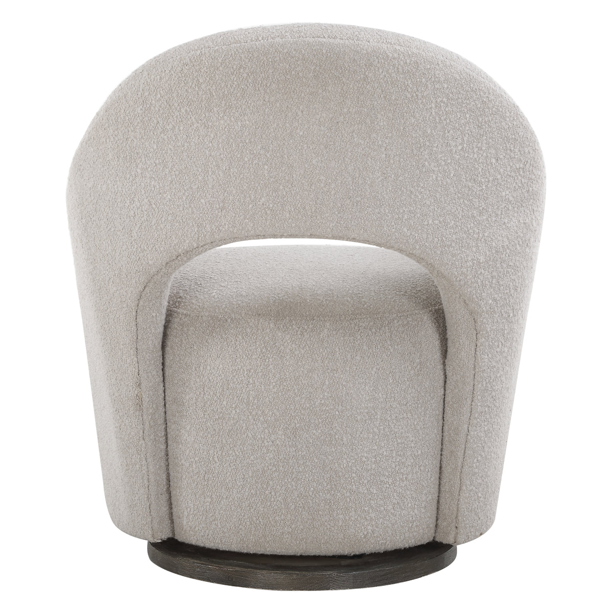 Wander Brown Fabric Swivel Chair - Ornate Home