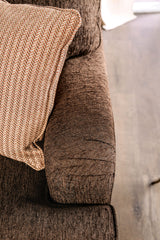 Wanstead Dark Brown/Rust Sectional - Ornate Home