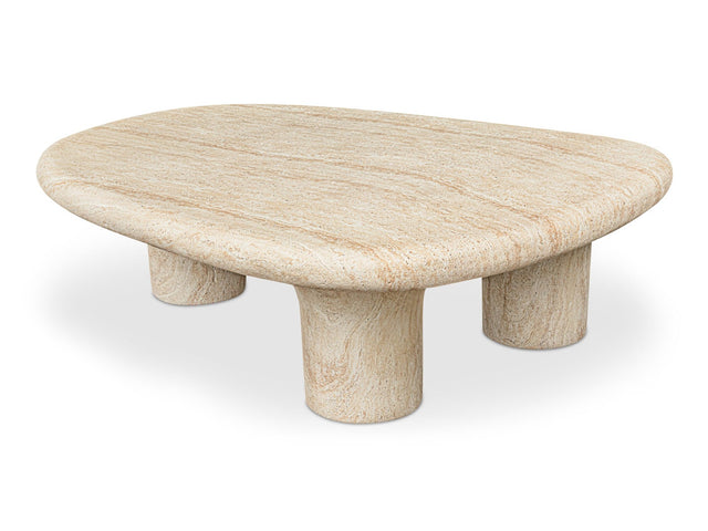 Warby Beige Outdoor Coffee Table - Ornate Home