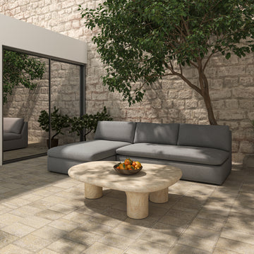 Warby Beige Outdoor Coffee Table - Ornate Home