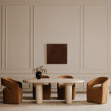 Warby Beige Outdoor Dining Table - Ornate Home