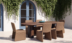 Warby Brown Outdoor Dining Table - Ornate Home