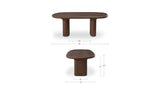 Warby Brown Outdoor Dining Table - Ornate Home