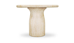 Warby Faux Travertine Outdoor Bistro Table - Ornate Home