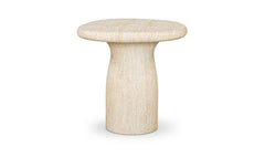 Warby Faux Travertine Outdoor Side Table - Ornate Home