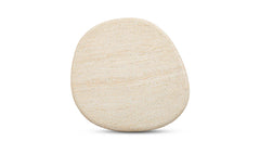 Warby Faux Travertine Outdoor Side Table - Ornate Home