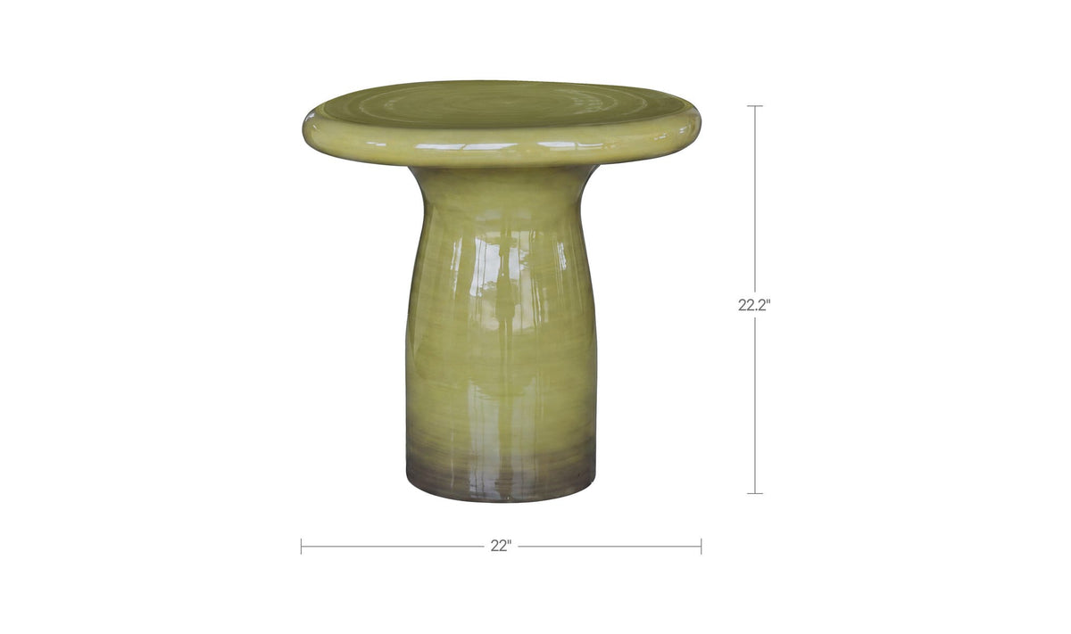 Warby Green Outdoor Side Table - Ornate Home