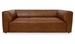 Ward Brown Leather Sofa - Ornate Home