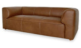 Ward Brown Leather Sofa - Ornate Home