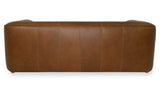 Ward Brown Leather Sofa - Ornate Home