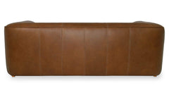 Ward Brown Leather Sofa - Ornate Home