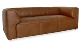 Ward Brown Leather Sofa - Ornate Home