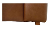 Ward Brown Leather Sofa - Ornate Home