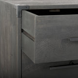 Ward Brown Wood and Iron 3 Drawer Accent Cabinet - Ornate Home