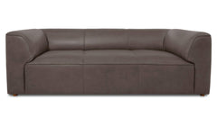 Ward Slate Brown Leather Sofa - Ornate Home