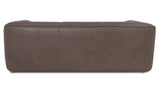 Ward Slate Brown Leather Sofa - Ornate Home