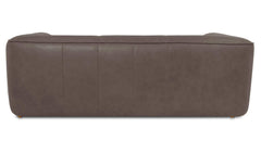 Ward Slate Brown Leather Sofa - Ornate Home
