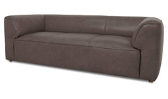 Ward Slate Brown Leather Sofa - Ornate Home