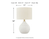 Wardmont White Table Lamp (Online Special Price) - Ornate Home