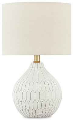 Wardmont White Table Lamp - Ornate Home