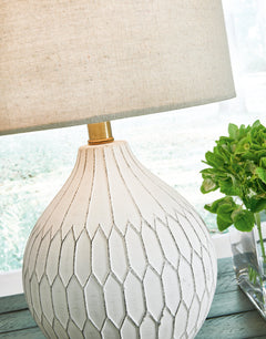 Wardmont White Table Lamp - Ornate Home