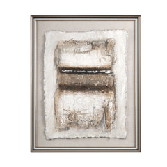 Warm Crackles Brown/Cresm Canvas - Ornate Home
