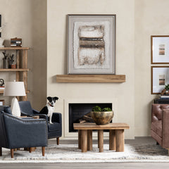 Warm Crackles Brown/Cresm Canvas - Ornate Home