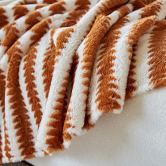 Warm Faux Fur Luxury Sofa Throw Blankets, Soft Cozy Thick Plush Shaggy Blankets for Couch Chair Bed - Ornate Home