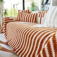 Warm Faux Fur Luxury Sofa Throw Blankets, Soft Cozy Thick Plush Shaggy Blankets for Couch Chair Bed - Ornate Home