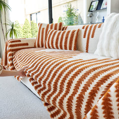 Warm Faux Fur Luxury Sofa Throw Blankets, Soft Cozy Thick Plush Shaggy Blankets for Couch Chair Bed - Ornate Home