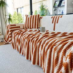 Warm Faux Fur Luxury Sofa Throw Blankets, Soft Cozy Thick Plush Shaggy Blankets for Couch Chair Bed - Ornate Home