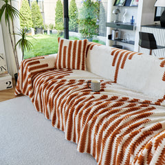 Warm Faux Fur Luxury Sofa Throw Blankets, Soft Cozy Thick Plush Shaggy Blankets for Couch Chair Bed - Ornate Home