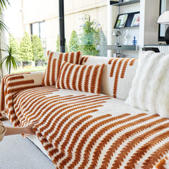 Warm Faux Fur Luxury Sofa Throw Blankets, Soft Cozy Thick Plush Shaggy Blankets for Couch Chair Bed - Ornate Home