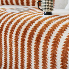Warm Faux Fur Luxury Sofa Throw Blankets, Soft Cozy Thick Plush Shaggy Blankets for Couch Chair Bed - Ornate Home