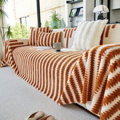 Warm Faux Fur Luxury Sofa Throw Blankets, Soft Cozy Thick Plush Shaggy Blankets for Couch Chair Bed - Ornate Home
