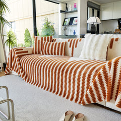 Warm Faux Fur Luxury Sofa Throw Blankets, Soft Cozy Thick Plush Shaggy Blankets for Couch Chair Bed - Ornate Home
