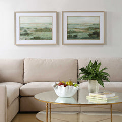 Warm Valley Multicolor Framed Prints (Set of 2) - Ornate Home
